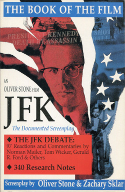 Front cover of book: JFK screenplay